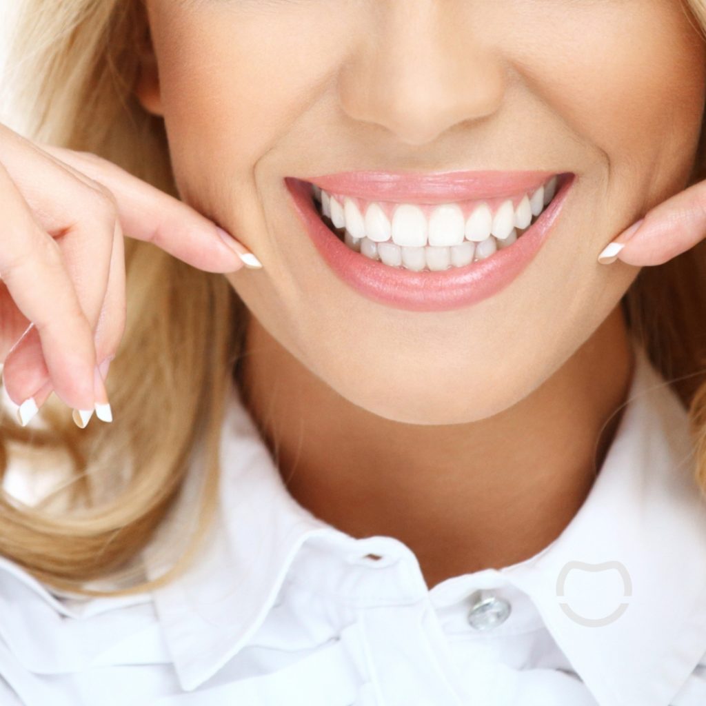 Patient receiving professional teeth whitening in Johnstone.